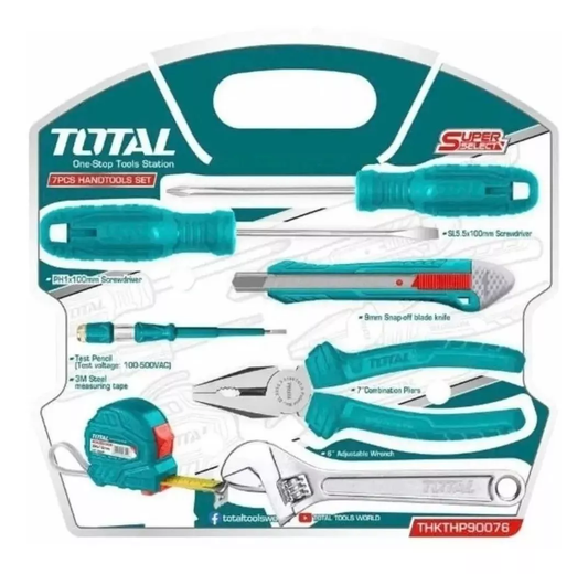 TOTAL HERRAMIENTAS MANUALES 7PZ